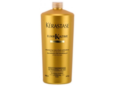 KERASTASE Maitinantis Plaukų Šampūnas KERASTASE Elixir Ultime Oleo Complex Shampoo 1000 Ml KERASTASE Maitinantis Plaukų Šampūnas KERASTASE Elixir Ultime Oleo Complex Shampoo 1000 Ml